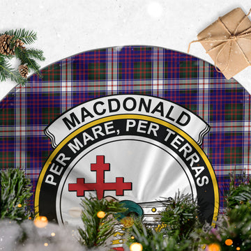 MacDonald Dress Modern Tartan Christmas Tree Skirt with Family Crest