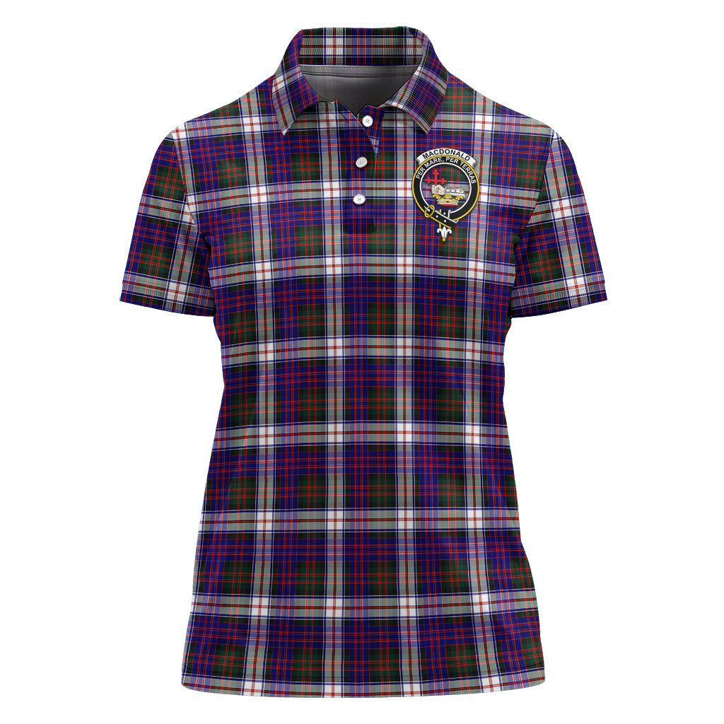 macdonald-dress-modern-tartan-polo-shirt-with-family-crest-for-women