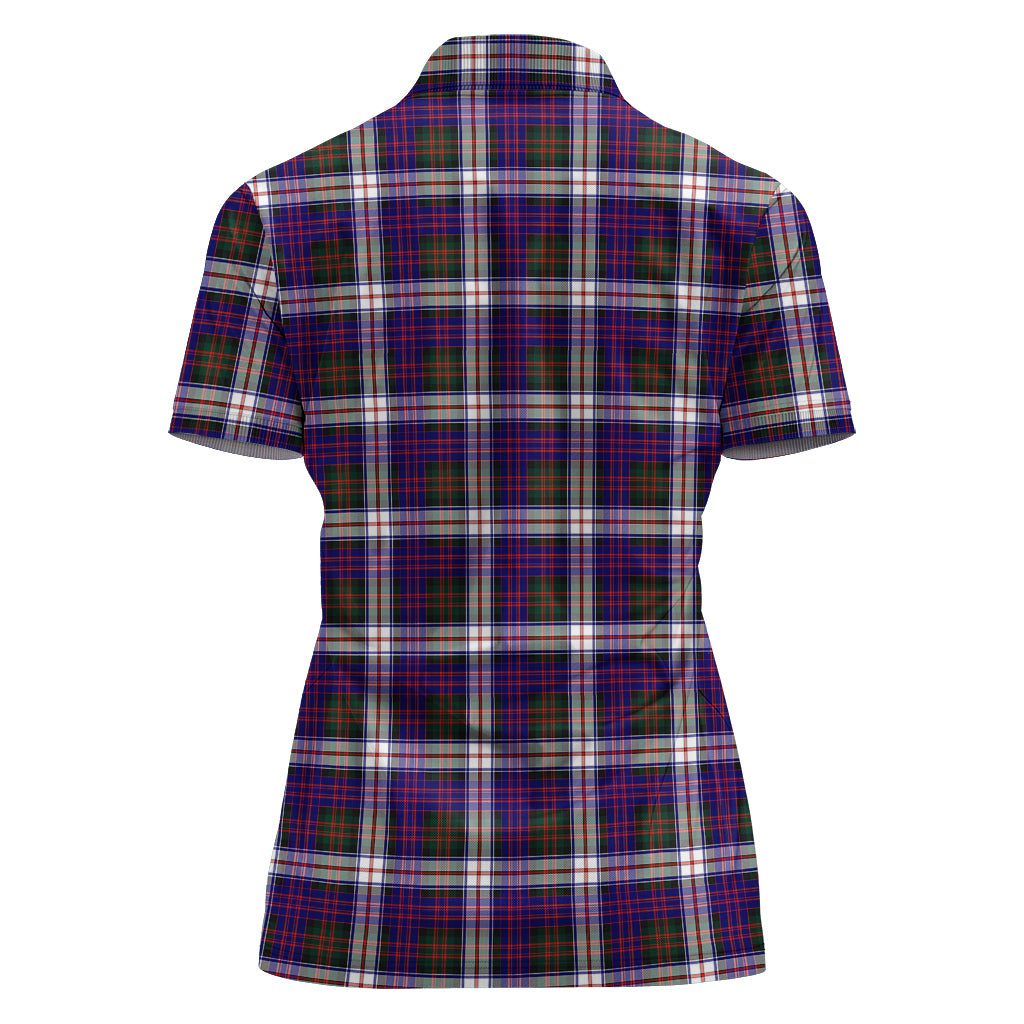 macdonald-dress-modern-tartan-polo-shirt-with-family-crest-for-women