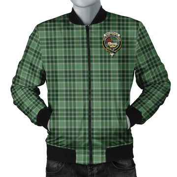 MacDonald Lord of the Isles Hunting Tartan Bomber Jacket with Family Crest