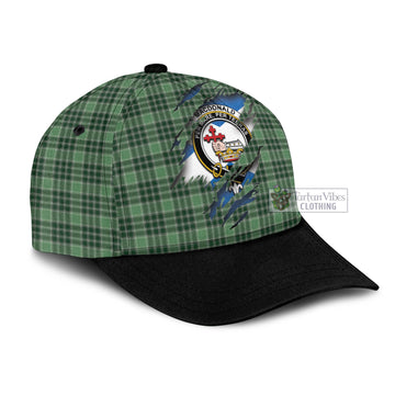 MacDonald Lord of the Isles Hunting Tartan Classic Cap with Family Crest In Me Style