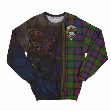 MacDonald (McDonald) Tartan Family Crest Sweatshirt Alba Gu Brath Be Brave Lion Ancient Style
