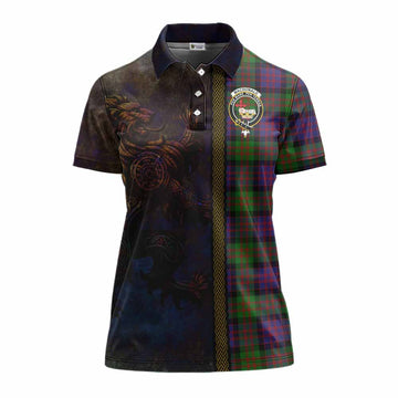 MacDonald (McDonald) Tartan Family Crest Women's Polo Shirt Alba Gu Brath Be Brave Lion Ancient Style