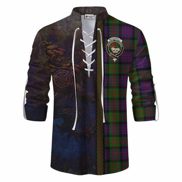 MacDonald (McDonald) Tartan Family Crest Ghillie Kilt Shirt Alba Gu Brath Be Brave Lion Ancient Style