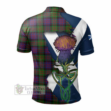 MacDonald (McDonald) Tartan Family Crest Polo Shirt Scottish Thistle Celtic Inspired