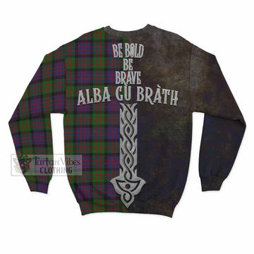 MacDonald (McDonald) Tartan Family Crest Sweatshirt Alba Gu Brath Be Brave Lion Ancient Style