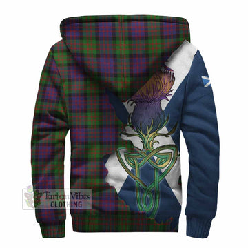 MacDonald (McDonald) Tartan Family Crest Sherpa Hoodie Scottish Thistle Celtic Inspired