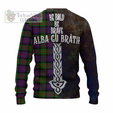 MacDonald (McDonald) Tartan Family Crest Knitted Sweater Alba Gu Brath Be Brave Lion Ancient Style