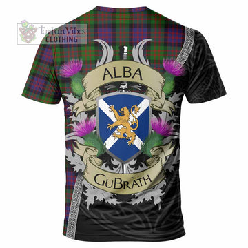 Tartan Vibes Clothing MacDonald (McDonald) Tartan Family Crest T-Shirt Lion Rampant Royal Thistle Shield Celtic Inspired