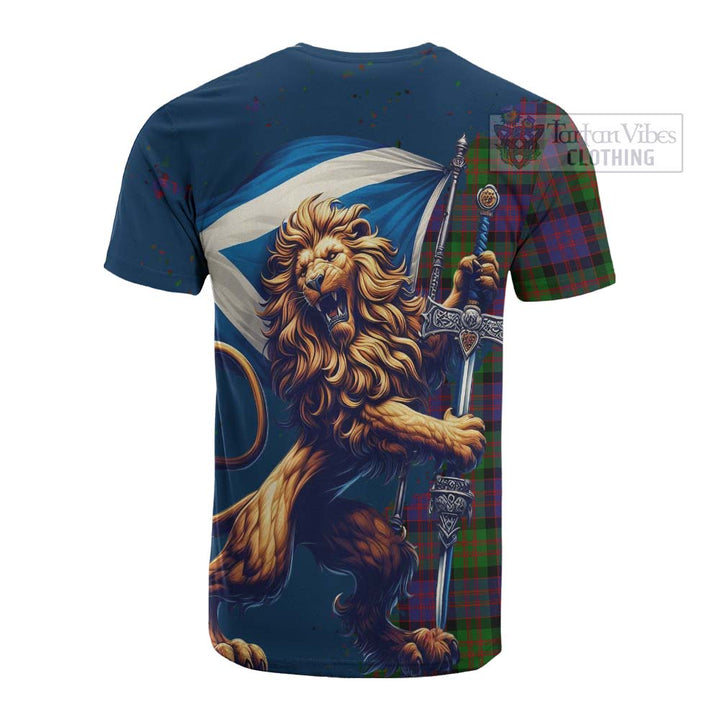 MacDonald Ancient Tartan Crest 2D T-shirt - Alba Skull Style
