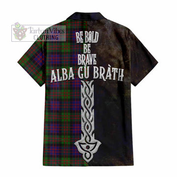 MacDonald (McDonald) Tartan Family Crest Hawaiian Shirt Alba Gu Brath Be Brave Lion Ancient Style