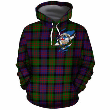 MacDonald (McDonald) Clan Crest In Me Tartan Cotton Hoodie Scotland Flag Style