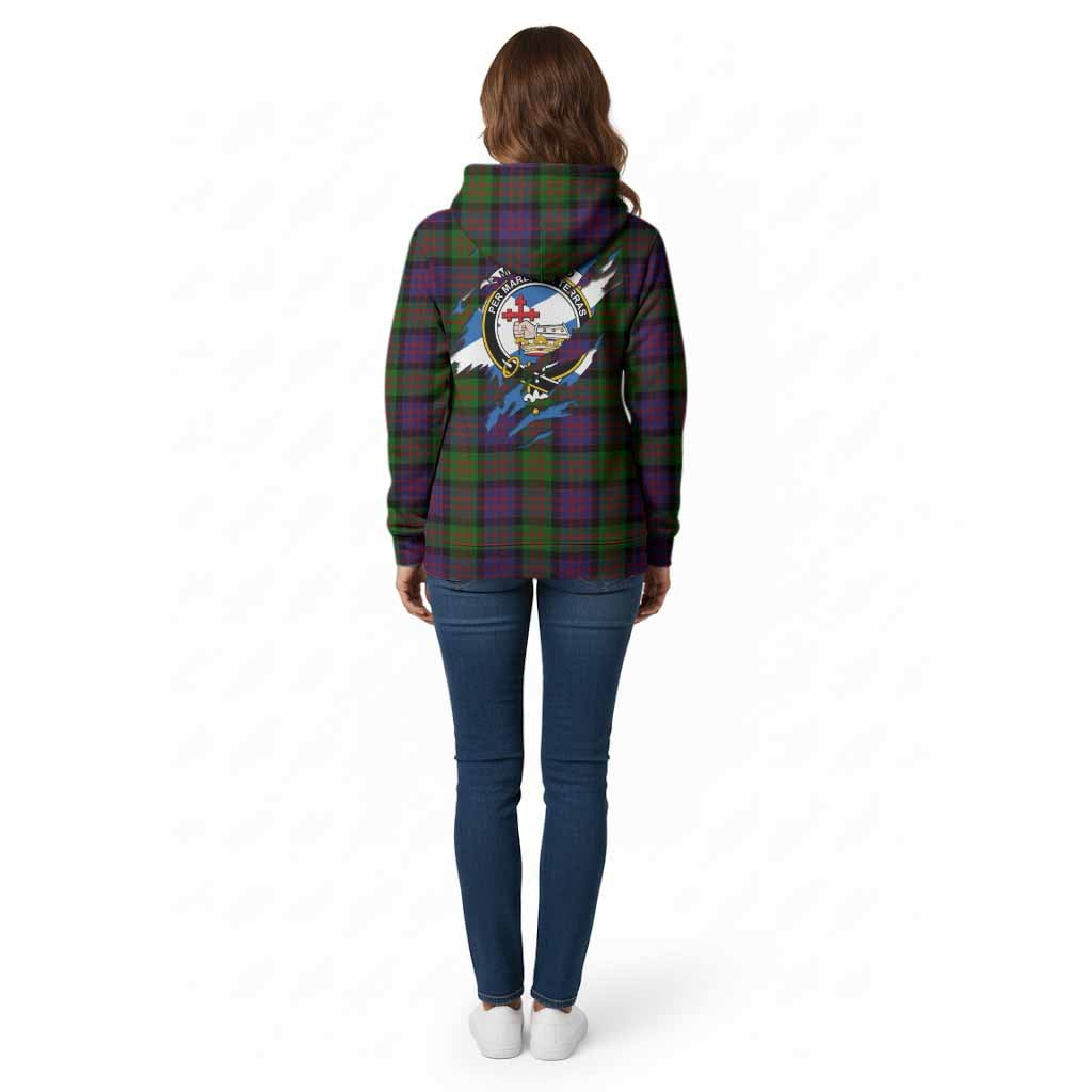 MacDonald (McDonald) Clan Crest In Me Tartan Cotton Hoodie Scotland Flag Style