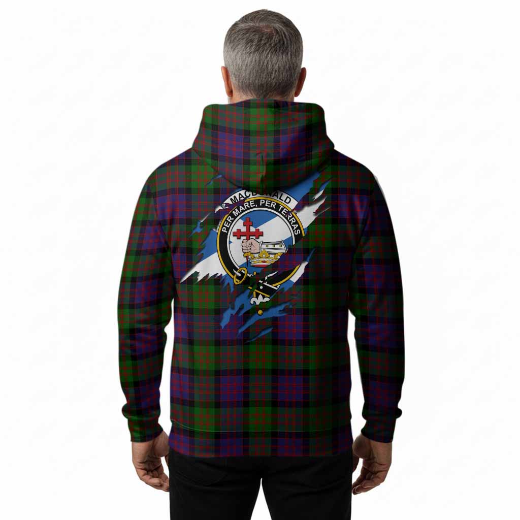 MacDonald (McDonald) Clan Crest In Me Tartan Hoodie Scotland Flag Style