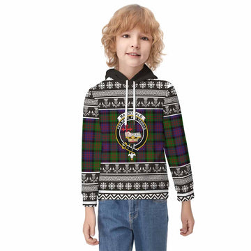 MacDonald (McDonald) Clan Tartan Christmas Kid Hoodie with Family Crest - Tartan Vibes Clothing