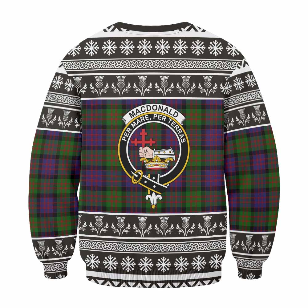 MacDonald (McDonald) Clan Tartan Christmas Sweatshirt with Family Crest - Tartan Vibes Clothing