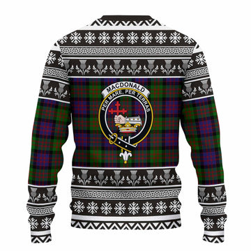 MacDonald (McDonald) Clan Tartan Christmas Ugly Sweater with Family Crest - Tartan Vibes Clothing