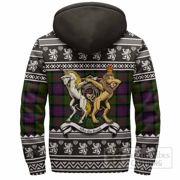 MacDonald (McDonald) Clan Tartan Crest Christmas Fleece Hoodie Coat of Arms Funny Style