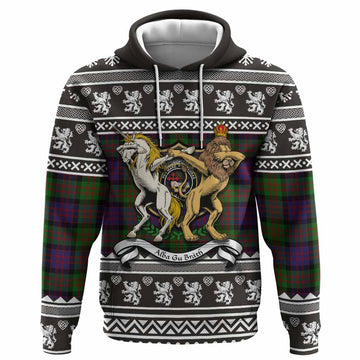 MacDonald (McDonald) Clan Tartan Crest Christmas Hoodie Coat of Arms Funny Style