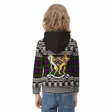 MacDonald (McDonald) Clan Tartan Crest Christmas Kid Hoodie Coat of Arms Funny Style - Tartan Vibes Clothing