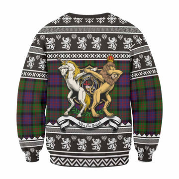 MacDonald (McDonald) Clan Tartan Crest Christmas Sweatshirt Coat of Arms Funny Style - Tartan Vibes Clothing