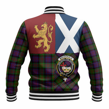 MacDonald (McDonald) Crest Tartan Baseball Jacket with Lion Rampant Saltire Style