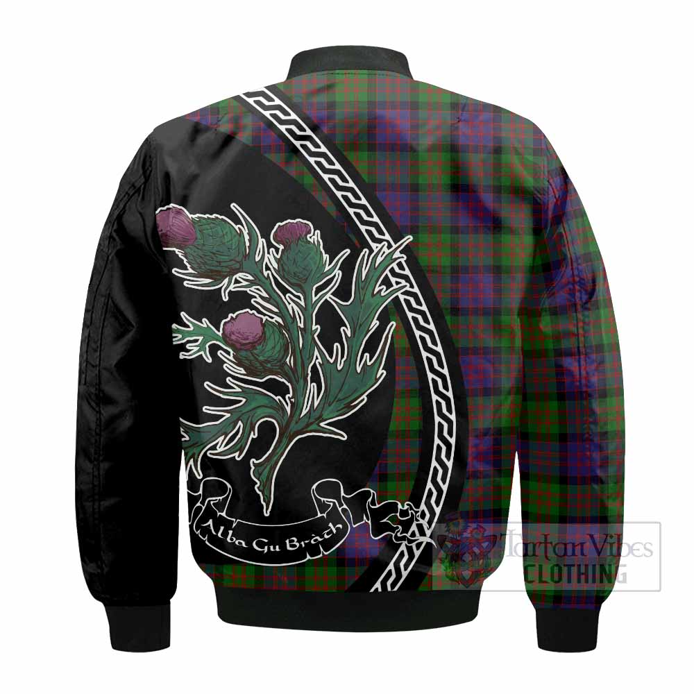 MacDonald (McDonald) Family Crest Tartan Bomber Jacket Alba Thistle Inspired - Tartan Vibes Clothing