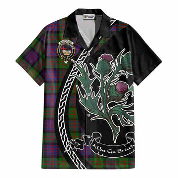 MacDonald (McDonald) Family Crest Tartan Cotton Hawaiian Shirt Alba Thistle Inspired - Tartan Vibes Clothing