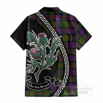 MacDonald (McDonald) Family Crest Tartan Cotton Hawaiian Shirt Alba Thistle Inspired - Tartan Vibes Clothing