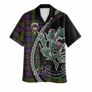 MacDonald (McDonald) Family Crest Tartan Hawaiian Shirt Alba Thistle Inspired - Tartan Vibes Clothing
