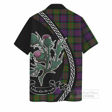 MacDonald (McDonald) Family Crest Tartan Hawaiian Shirt Alba Thistle Inspired - Tartan Vibes Clothing