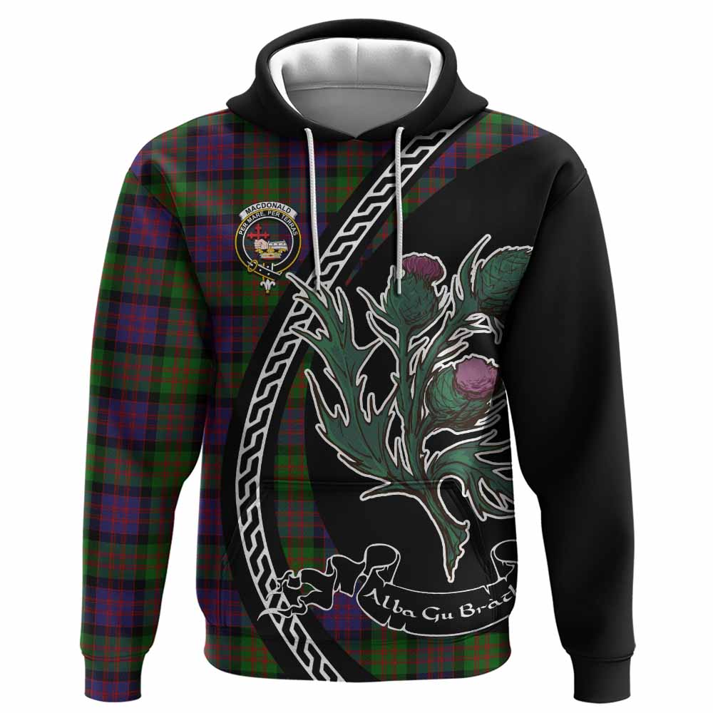 MacDonald (McDonald) Family Crest Tartan Hoodie Alba Thistle Inspired - Tartan Vibes Clothing