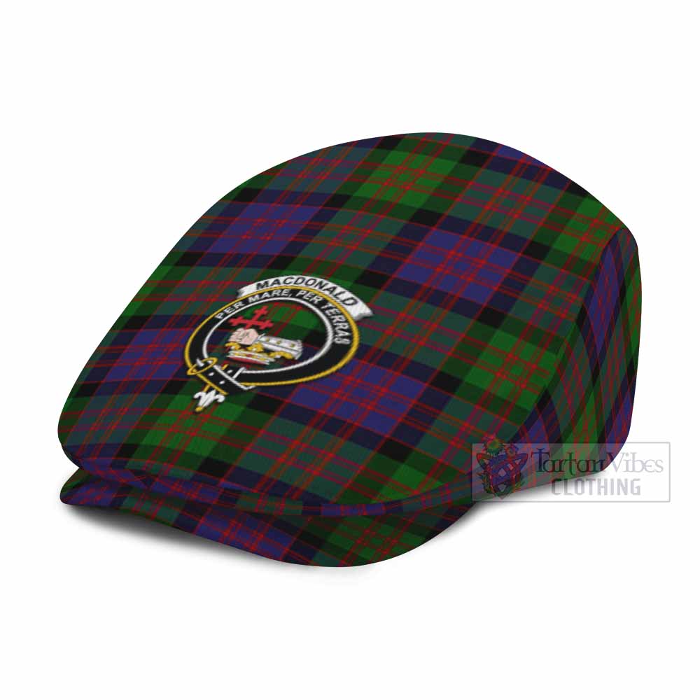 MacDonald (McDonald) Family Crest Tartan Jeff Cap, Tartan Flat Cap