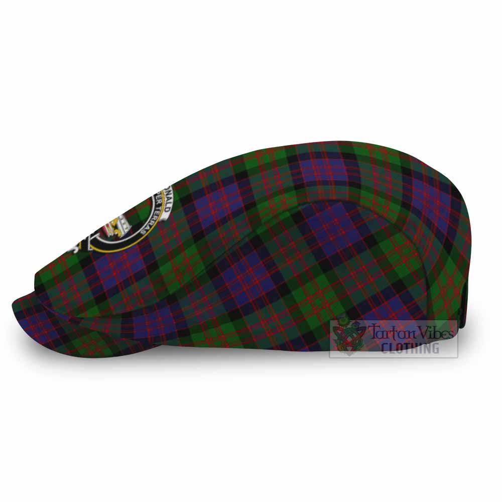 MacDonald (McDonald) Family Crest Tartan Jeff Cap, Tartan Flat Cap