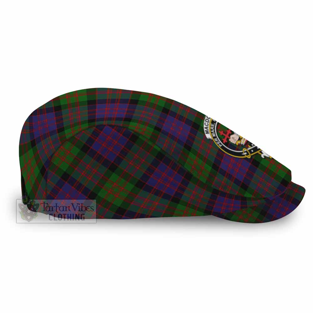 MacDonald (McDonald) Family Crest Tartan Jeff Cap, Tartan Flat Cap