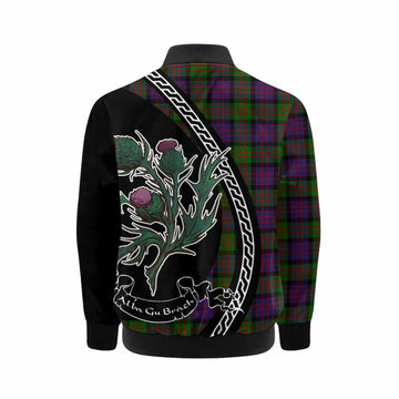 MacDonald (McDonald) Family Crest Tartan Kid Bomber Jacket Alba Thistle Inspired - Tartan Vibes Clothing