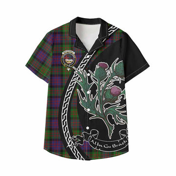 MacDonald (McDonald) Family Crest Tartan Kid Hawaiian Shirt Alba Thistle Inspired - Tartan Vibes Clothing