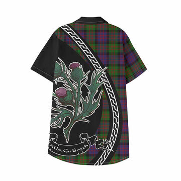 MacDonald (McDonald) Family Crest Tartan Kid Hawaiian Shirt Alba Thistle Inspired - Tartan Vibes Clothing