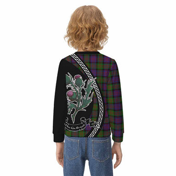 MacDonald (McDonald) Family Crest Tartan Kid Knitted Sweatshirt Alba Thistle Inspired - Tartan Vibes Clothing