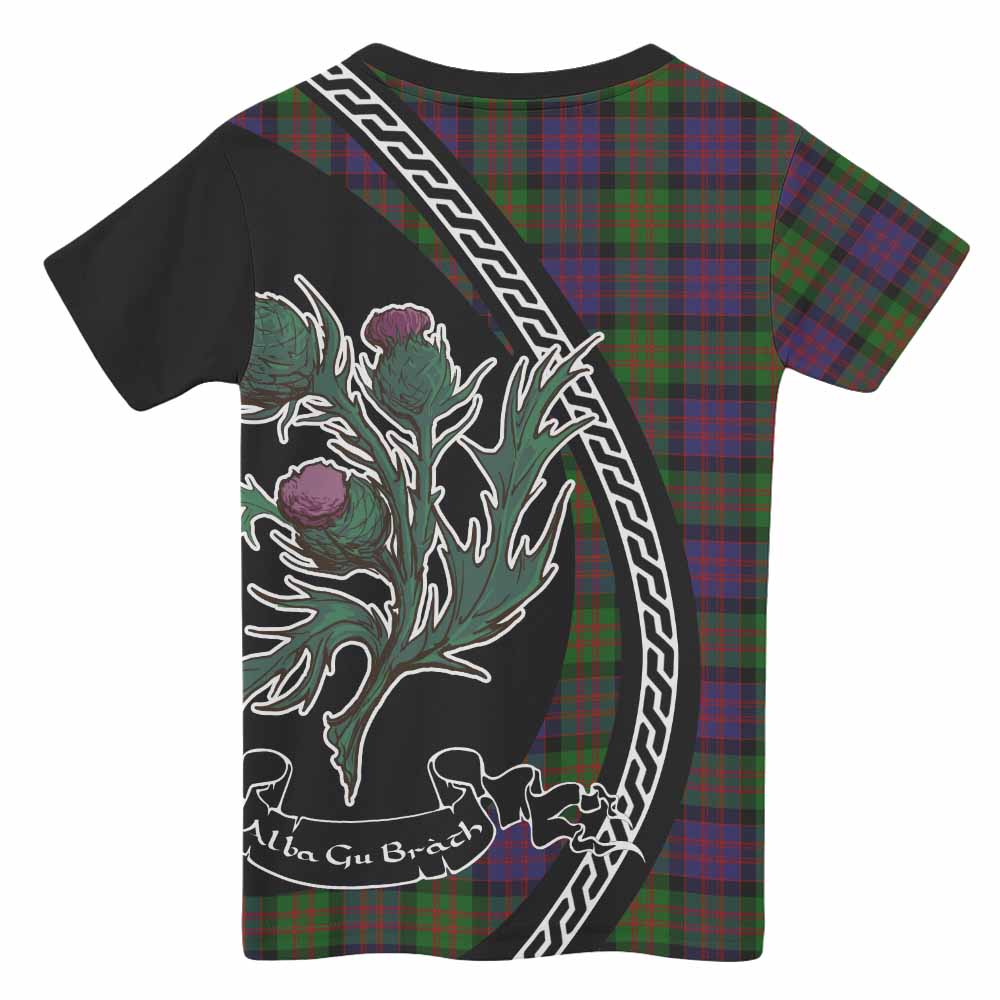 MacDonald (McDonald) Family Crest Tartan Kid T-shirt Alba Thistle Inspired - Tartan Vibes Clothing