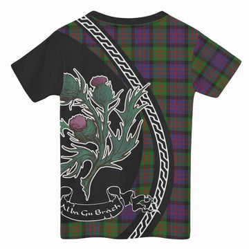 MacDonald (McDonald) Family Crest Tartan Kid T-shirt Alba Thistle Inspired - Tartan Vibes Clothing