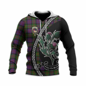 MacDonald (McDonald) Family Crest Tartan Knitted Hoodie Alba Thistle Inspired