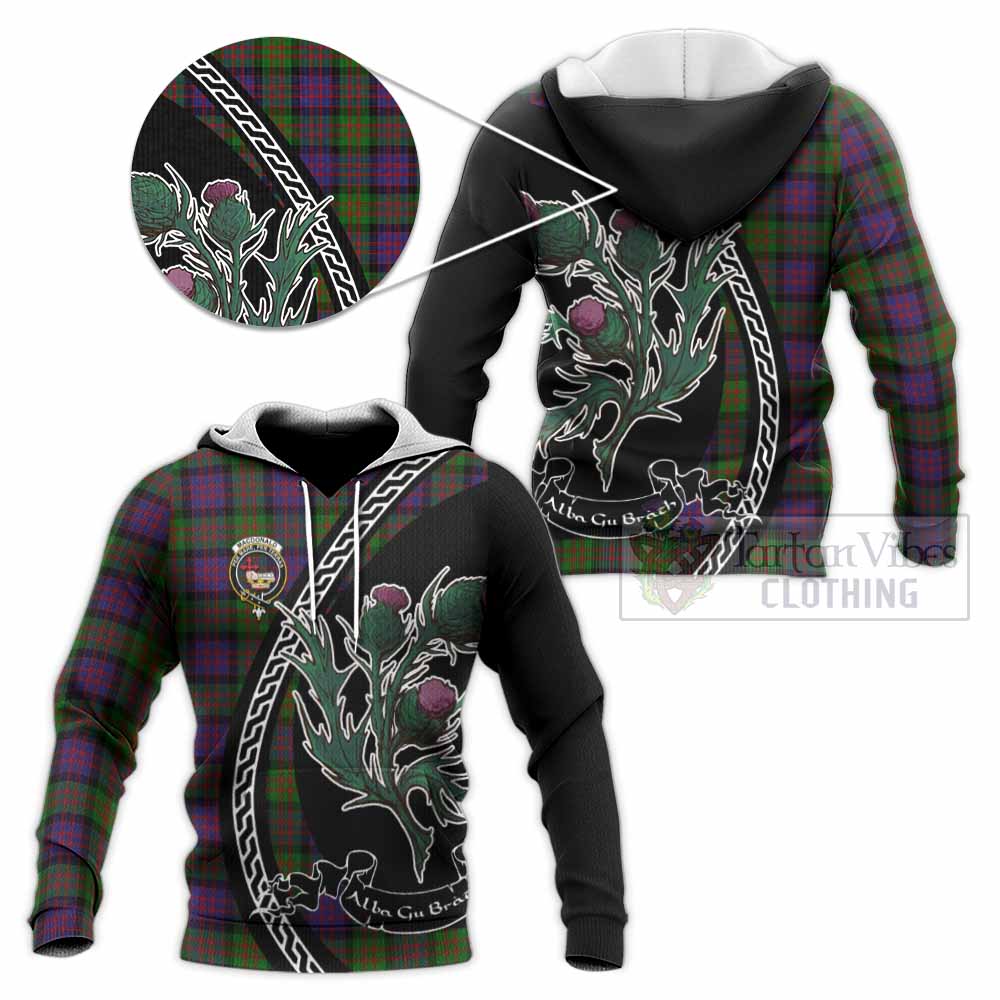 MacDonald (McDonald) Family Crest Tartan Knitted Hoodie Alba Thistle Inspired - Tartan Vibes Clothing