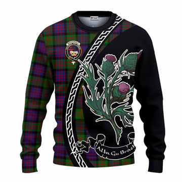 MacDonald (McDonald) Family Crest Tartan Knitted Sweater Alba Thistle Inspired - Tartan Vibes Clothing