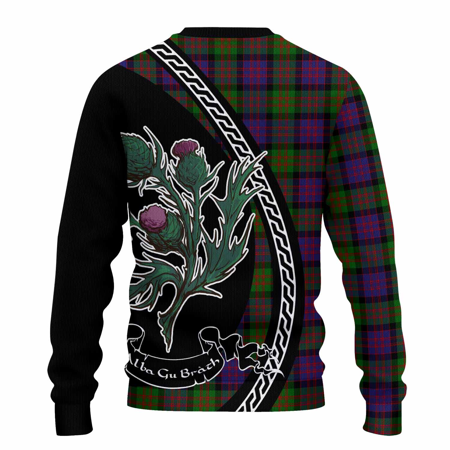 MacDonald (McDonald) Family Crest Tartan Knitted Sweater Alba Thistle Inspired - Tartan Vibes Clothing