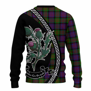 MacDonald (McDonald) Family Crest Tartan Knitted Sweater Alba Thistle Inspired - Tartan Vibes Clothing