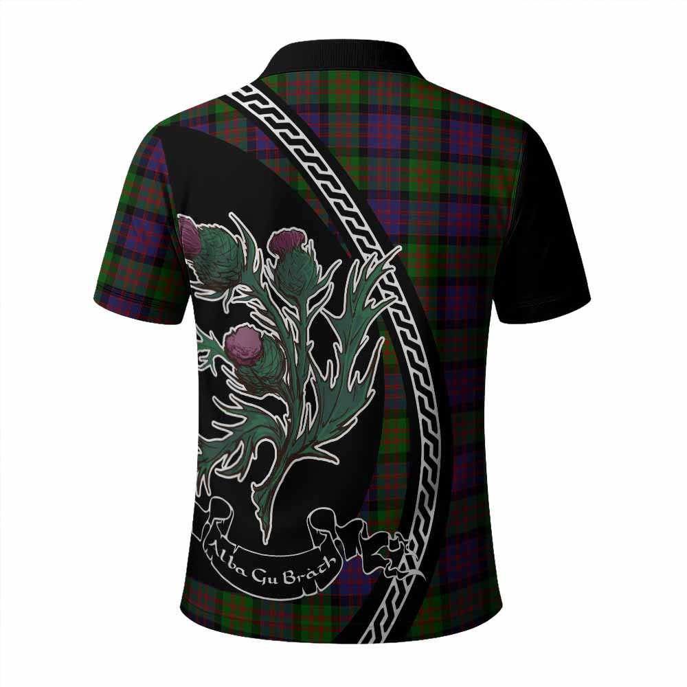 MacDonald (McDonald) Family Crest Tartan Polo Shirt Alba Thistle Inspired - Tartan Vibes Clothing