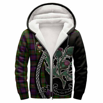 MacDonald (McDonald) Family Crest Tartan Sherpa Hoodie Alba Thistle Inspired