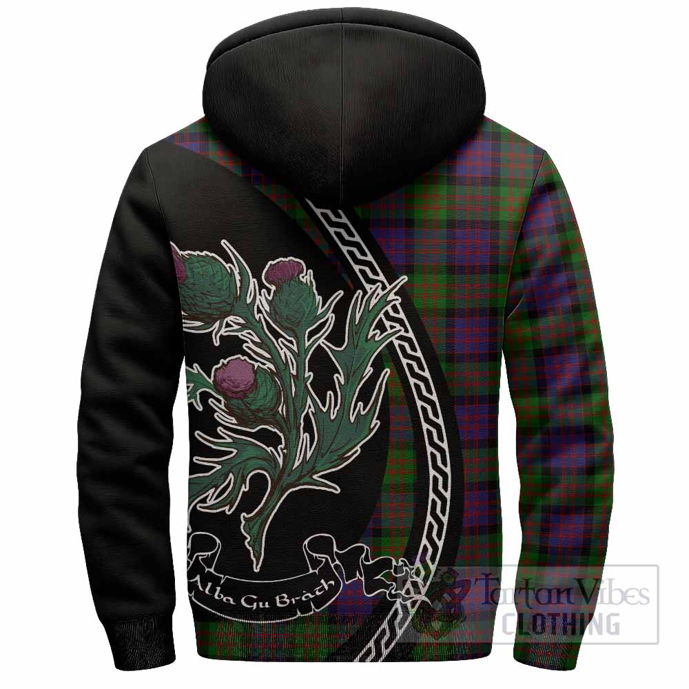 MacDonald (McDonald) Family Crest Tartan Sherpa Hoodie Alba Thistle Inspired - Tartan Vibes Clothing