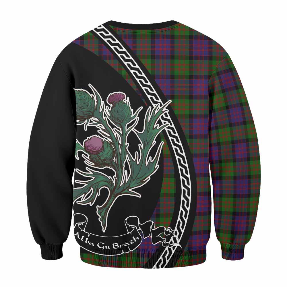 MacDonald (McDonald) Family Crest Tartan Sweatshirt Alba Thistle Inspired - Tartan Vibes Clothing